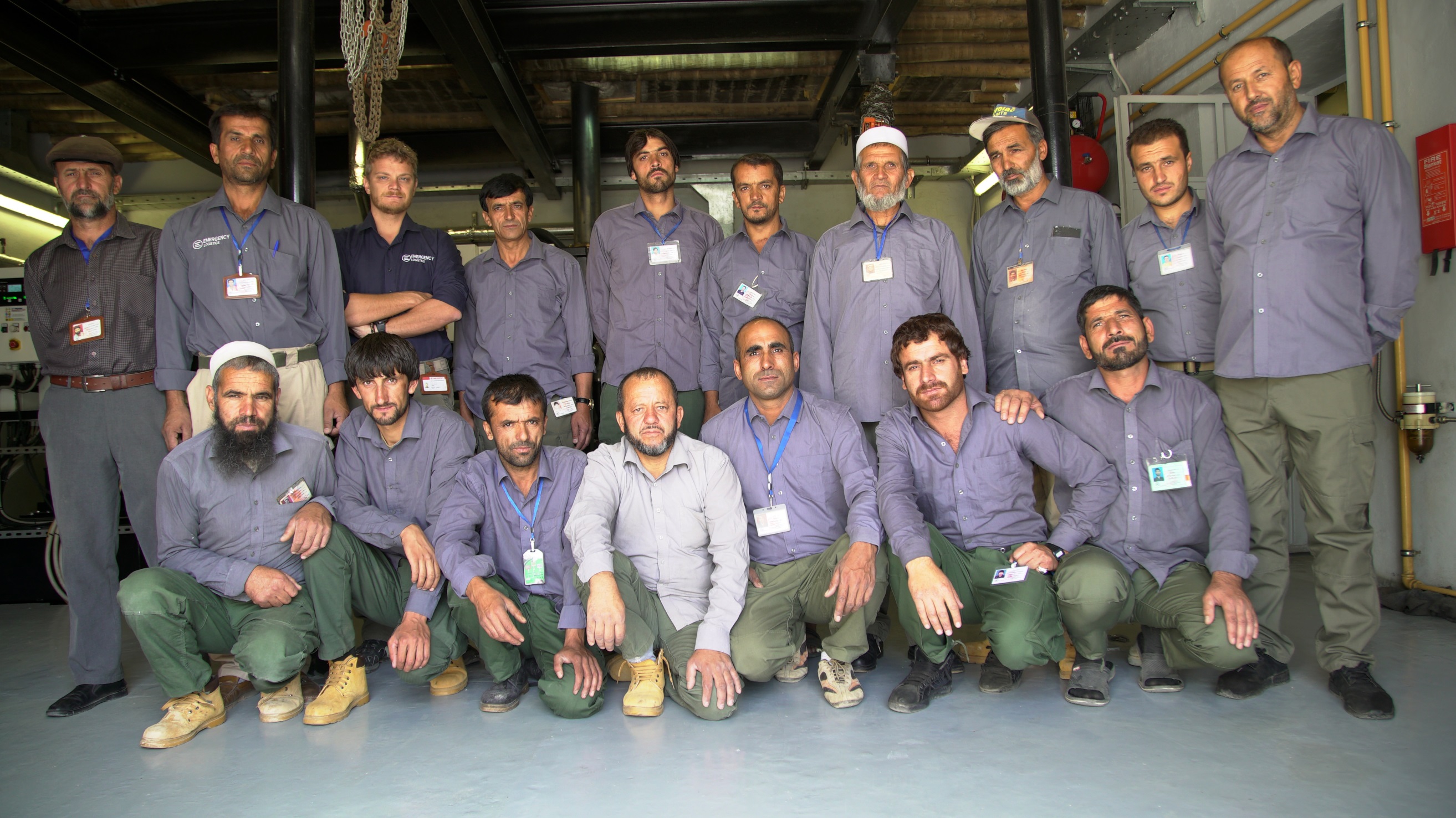 Lo staff ausiliario di EMERGENCY ad Anabah