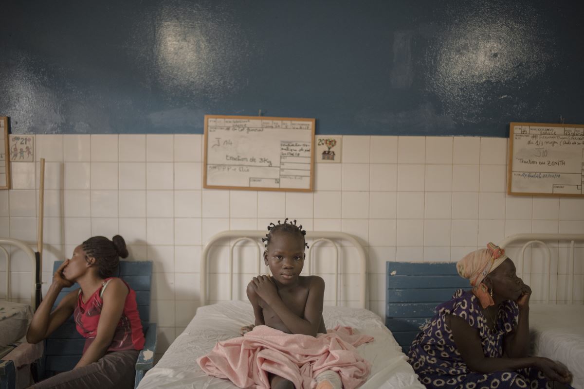 Una paziente del Complexe Pédiatrique di Bangui