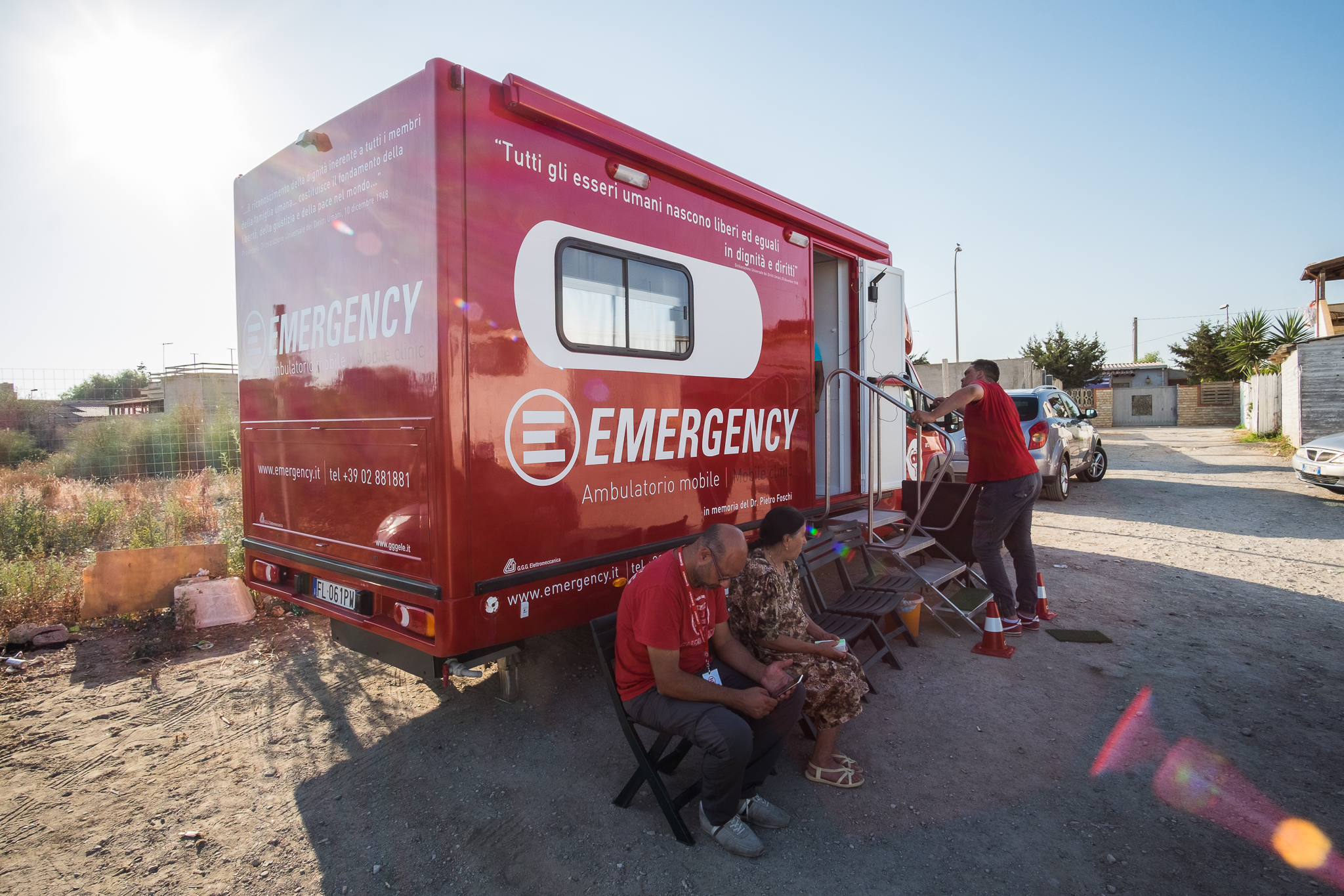 La clinica mobile di EMERGENCY a Ragusa